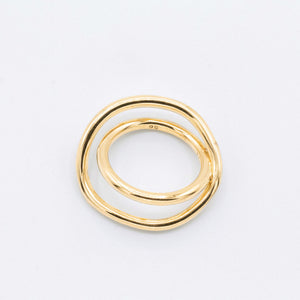 <tc>SHELL, REVERSIBLE RING - Gold plated</tc>