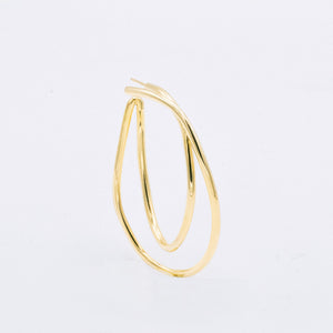 <tc>SHELL, LOOP EARRING (PAIR) - Gold plated</tc>